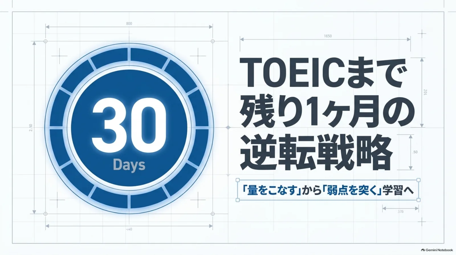 TOEIC学習の羅針盤。現在地と目標を知り、初心者が迷わず学習を進めるためのルートを紹介。